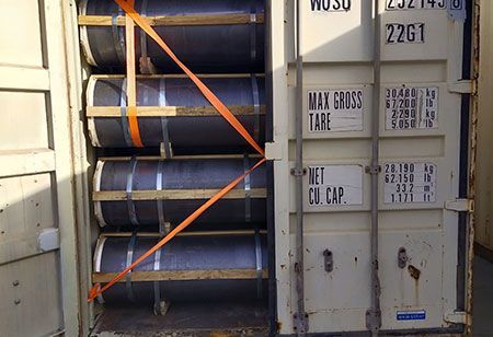 Графитовый электрод высокой плотности с низким потреблением Графитовый электрод UHP EAF для печей-ковшей